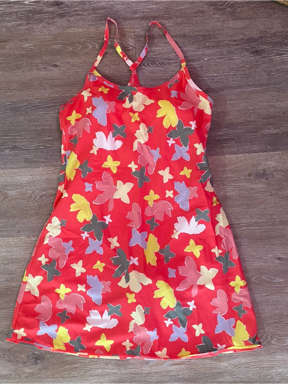 Outdoor Voices Coral Floral Sports Tank Golf Beach M